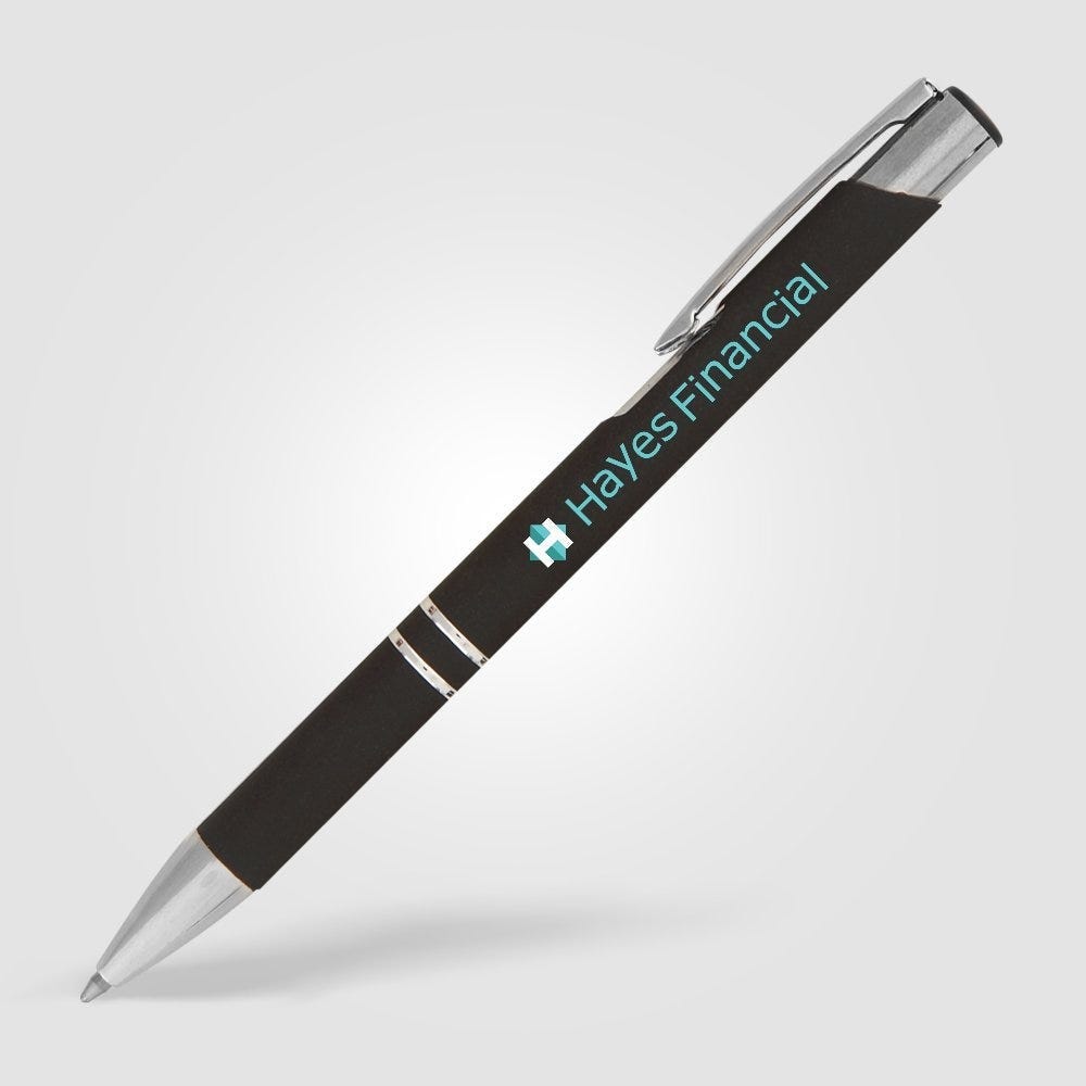 Tres-Chic Softy – Laser Pen with rubberized barrel and chrome trim